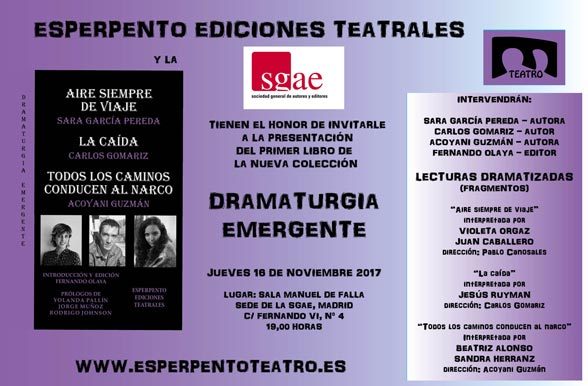Esperpento_ediciones_teatrales_SGAE_2017_invitacion